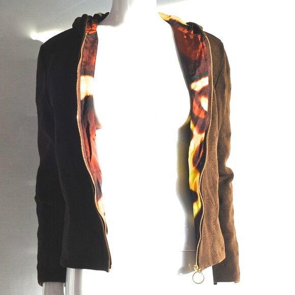 Gianni Versace Wool Hooded Jacket With Stitch Detail - Italy - Picture 4 of 5